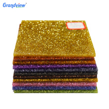 3mm Custom Fancy Color glitter acrylic sheet